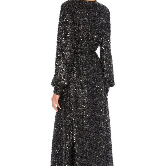 LPA Black Sequin Maxi Dress - Picture 4 of 8